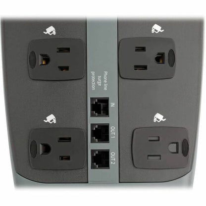 Tripp Lite TLP1008TELTV 10 Outlets Surge Suppressor - Receptacles: 8 x NEMA 5-15R - 3345J