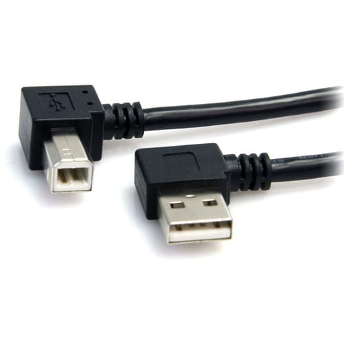 StarTech.com 3 ft A Right Angle to B Right Angle USB Cable