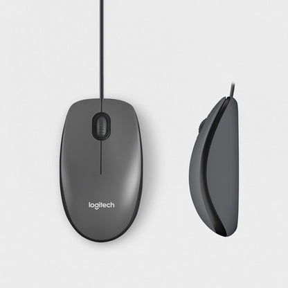 Logitech M100 Wired USB Mouse, 3-Buttons,1000 DPI Optical Tracking,