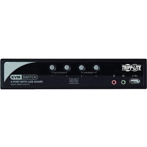 KIT KVM USB DE 4 PUNTOS CON AUDIO