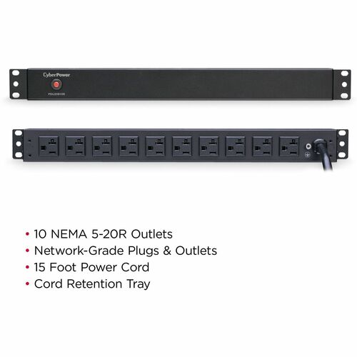 CyberPower CyberPower PDU20B10R PDU 10 prises - Basique - NEMA 5-20P -