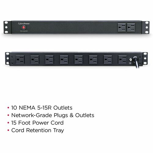 Unité de distribution d'alimentation CyberPower CyberPower Basic PDU15B2F8R 10 prises - Basic - NEMA