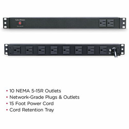 Unité de distribution d'alimentation CyberPower CyberPower Basic PDU15B2F8R 10 prises - Basic - NEMA