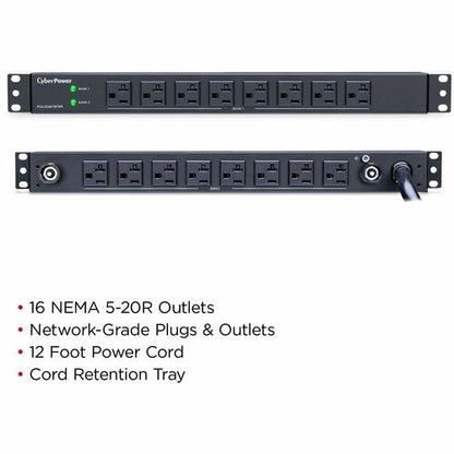 Cyber Power CyberPower Basic PDU30BT8F8R 16-Outlets PDU - Basic - NEMA