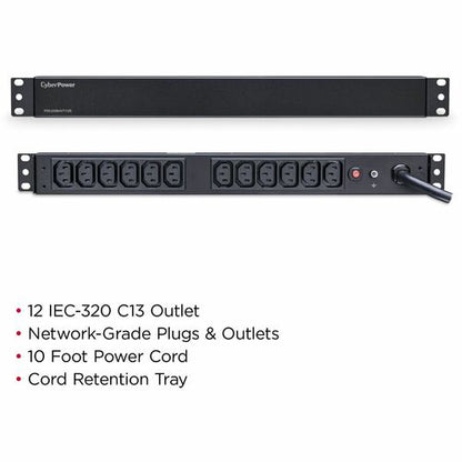 Cyber Power CyberPower Basic PDU20BHVT12R 12-Outlets PDU - Basic - NEM