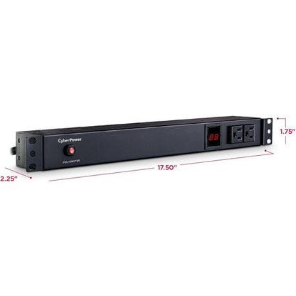 Cyber Power CyberPower Metered PDU15M2F8R 10-Outlets PDU - Metered - N