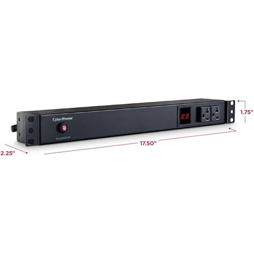 PDU CyberPower PDU20M2F10R 12 prises avec compteur - Avec compteur -