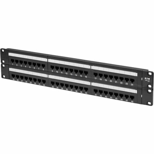Tripp Lite 48-Port Cat6 Cat5 Patch Panel Rackmount 110 Punch Down RJ45 Ethernet 1URM 568B