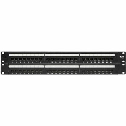 Tripp Lite 48-Port Cat6 Cat5 Patch Panel Rackmount 110 Punch Down RJ45 Ethernet 1URM 568B