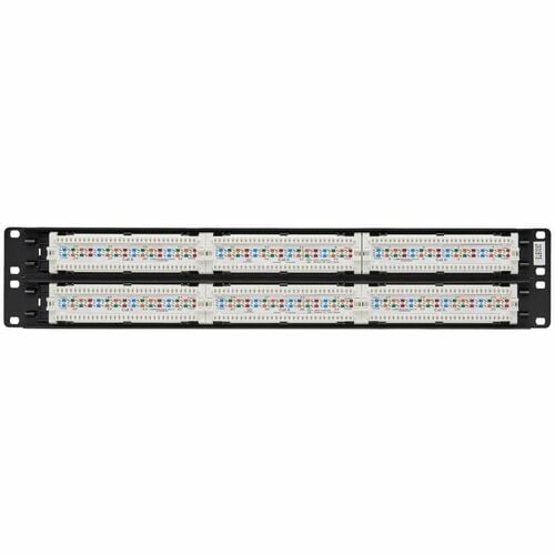 Tripp Lite 48-Port Cat6 Cat5 Patch Panel Rackmount 110 Punch Down RJ45 Ethernet 1URM 568B