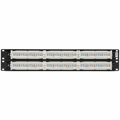 Tripp Lite 48-Port Cat6 Cat5 Patch Panel Rackmount 110 Punch Down RJ45 Ethernet 1URM 568B