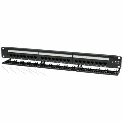 Tripp Lite 24-Port Cat6 Cat5 Patch Panel Rackmount 110 Punch Down RJ45 Ethernet