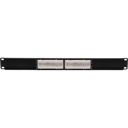 Tripp Lite 12-Port Cat6 Cat5 Patch Panel 568B 110 Punch Down Rackmount RJ45 1URM