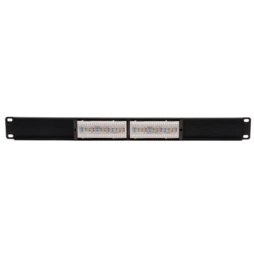 Tripp Lite 12-Port Cat6 Cat5 Patch Panel 568B 110 Punch Down Rackmount RJ45 1URM TAA - 12