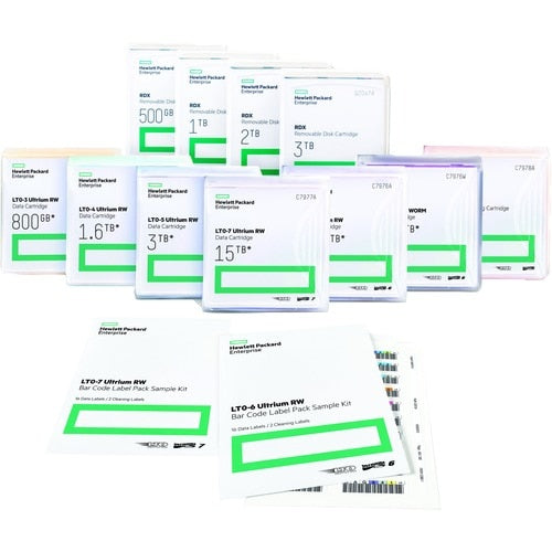 HPE LTO-5 Ultrium RW Bar Code Label - 110 / Pack