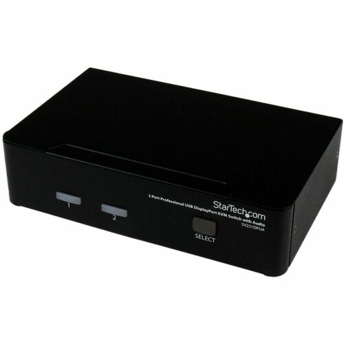 COMMUTATEUR KVM USB DISPLAYPORT 2 PORTS AVEC AUDIO