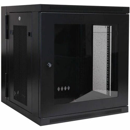 ARMOIRE RACK MURAL 12U AVEC PORTE AVANT EN PLEXIGLAS