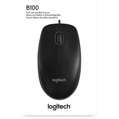 Souris optique USB Logitech B100 - Optique - Câble