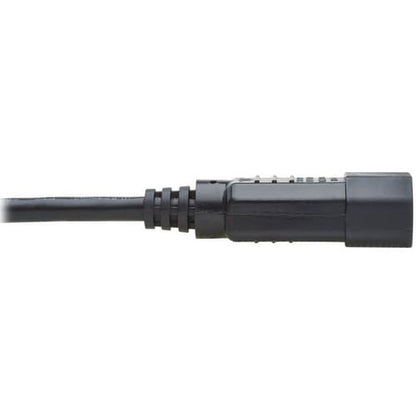 Câble d'extension d'alimentation pour ordinateur Tripp Lite 2 pi C14 vers C13 à angle droit 10 A 18 AWG 2 pi