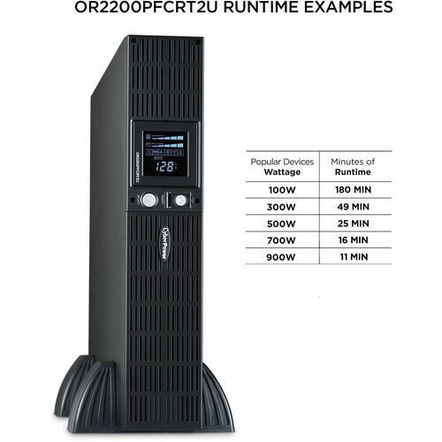 Système d'alimentation sans interruption (UPS) à onde sinusoïdale PFC CyberPower CyberPower OR2200PFCRT2U 2 000 VA 15