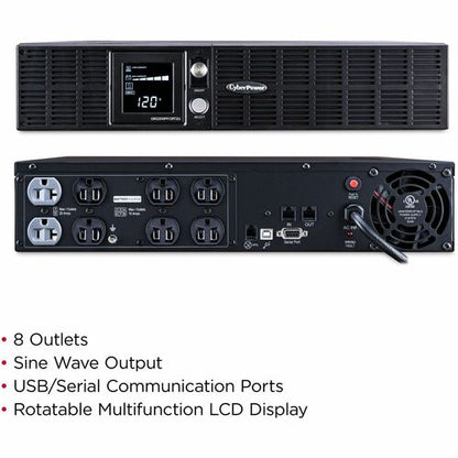 Système d'alimentation sans interruption (UPS) à onde sinusoïdale PFC CyberPower CyberPower OR2200PFCRT2U 2 000 VA 15