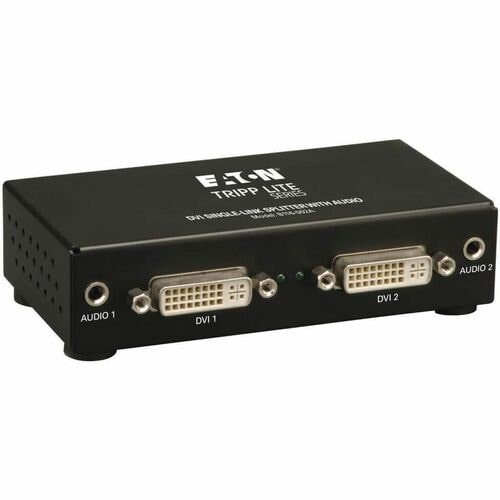 DIVISOR/AMPLIFICADOR DE VIDEO/AUDIO DE ENLACE ÚNICO DVI DE 2 PUERTOS TAA GSA