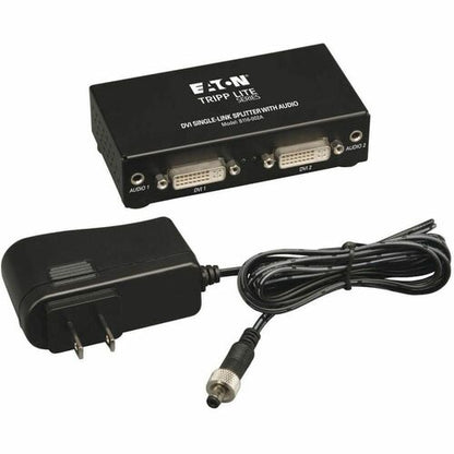 DIVISOR/AMPLIFICADOR DE VIDEO/AUDIO DE ENLACE ÚNICO DVI DE 2 PUERTOS TAA GSA