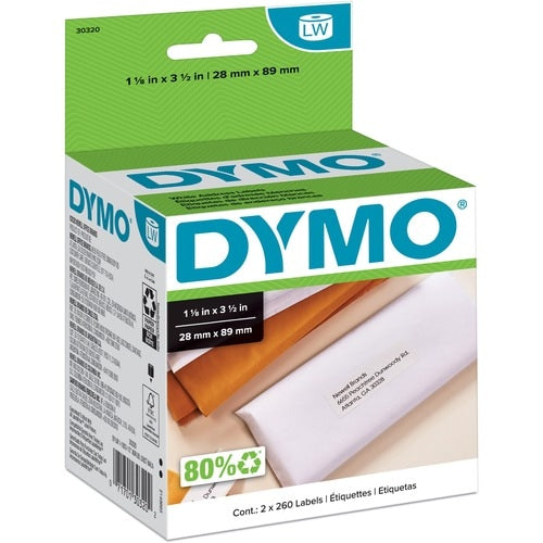 1-1/8X3-1/2 ADDRESS LABELS FOR LABELWRITERS WHITE