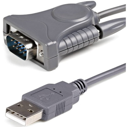 StarTech.com Cable USB a serie de 1 puerto de 91 cm (3 pies), convertidor RS232 a USB DB9/DB25