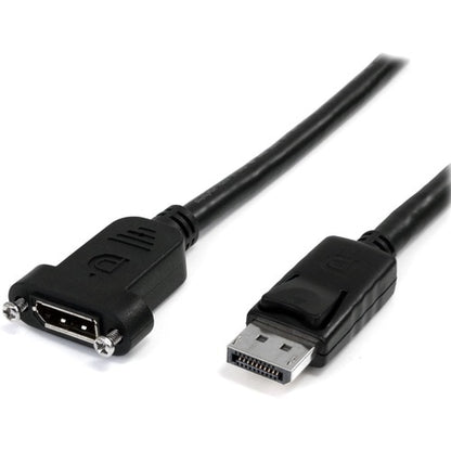 Cable DisplayPort StarTech.com de 1 m (3 pies) para montaje en panel, vídeo 4K x 2K, Di