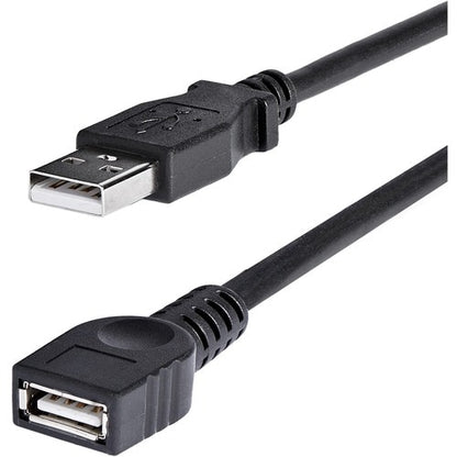 StarTech.com 6 ft Black USB 2.0 Extension Cable A to A - M/F - Extends the lengt