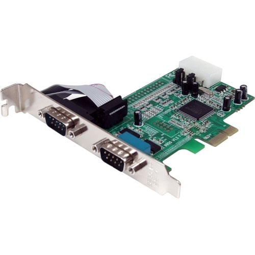Tarjeta adaptadora serie PCIe de 2 puertos StarTech.com con 16550 - Agregar 2 RS