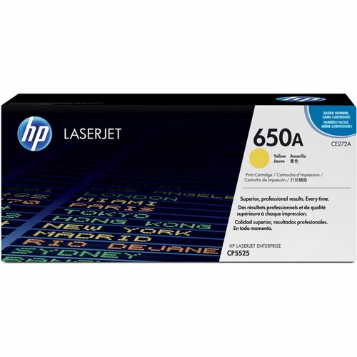 Cartouche de toner laser d'origine HP 650A (CE272A) - Paquet unitaire