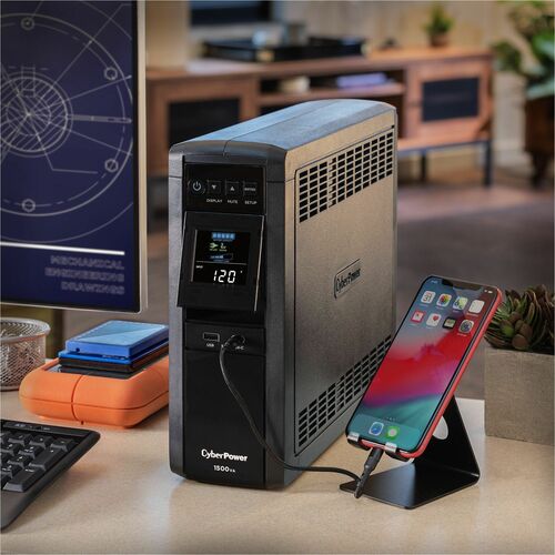Cyber Power CyberPower PFC Sinewave CP1500PFCLCD - Capacidad: 1500 VA / 1000 W