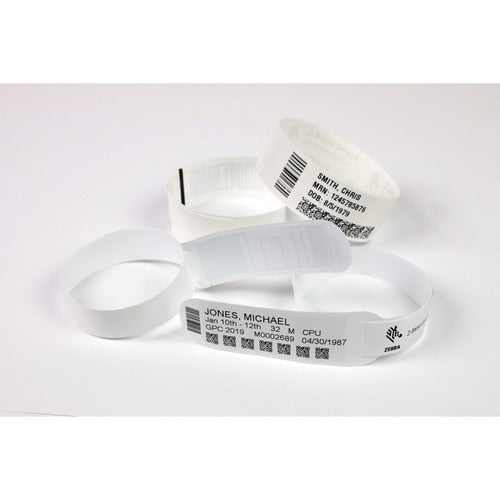 Zebra Wristband Polypropylene 1 x 10in Direct Thermal Zebra Z-Band Fun Blue 1 in