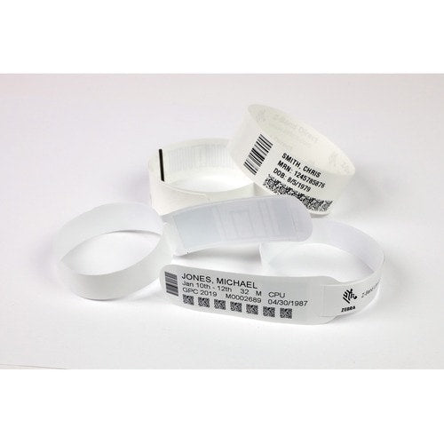 Zebra Wristband Polypropylene 1 x 10in Direct Thermal Zebra Z-Band Fun Green 1 i
