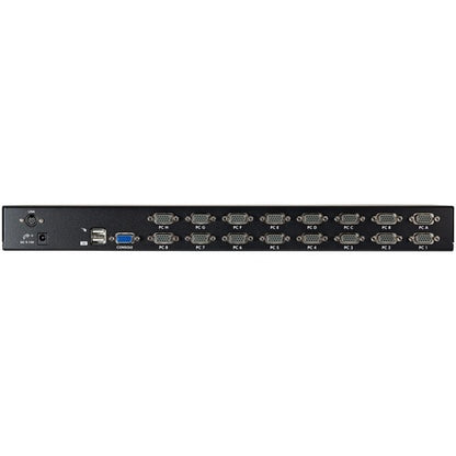 CONMUTADOR KVM USB DE 16 PUERTOS PARA MONTAJE EN RACK 1U CON CABLE OSD