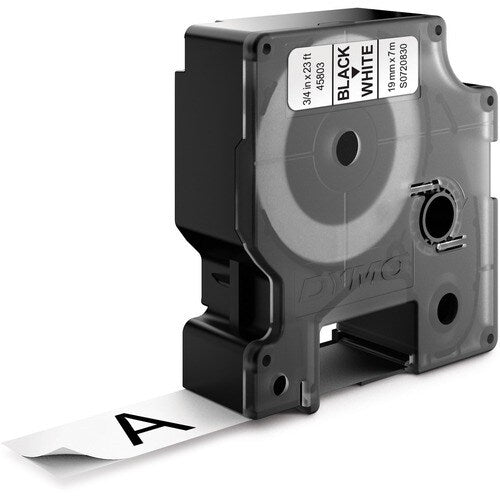 DY D1 TAPE 0.75X23  19MMX7M BLK/WHT