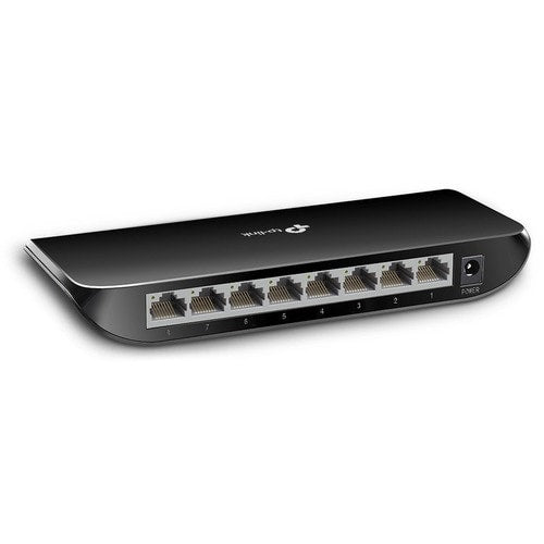 COMMUTATEUR GIGABIT 8 PORTS 10/100/1000 RJ45 TL-SG1008D BOÎTIER PLASTIQUE