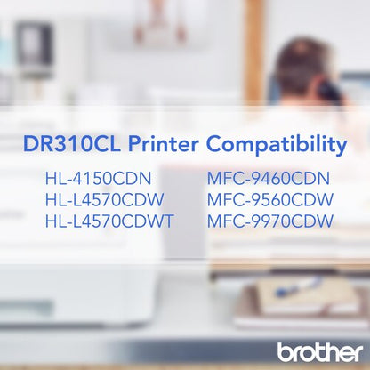 Brother DR310CL Replacement Drum - Laser Print Technology -