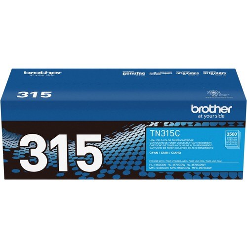 Cartouche de toner d'origine Brother TN315C - Laser - 3 500 pages