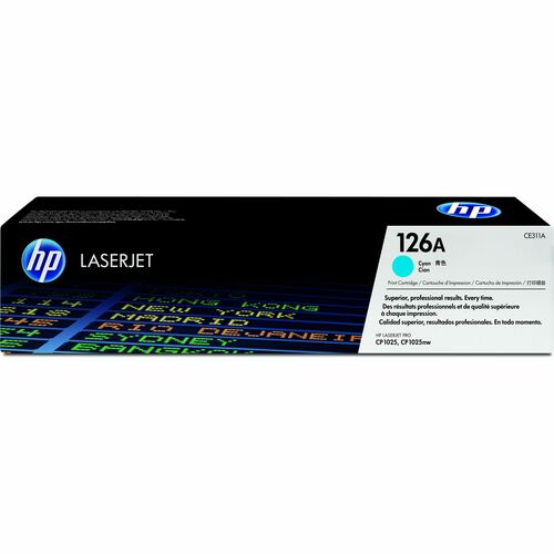 Cartouche de toner cyan 126A pour imprimante HP CLJ CP1025