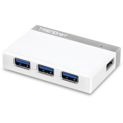 TRENDnet 4-Port USB 3.0 Compact Mini Hub with Built in USB 3.0 Cable,