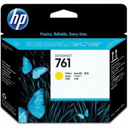 HP 761 (CH645A) Original Inkjet Printhead - Single Pack - Yellow - 1 Each - Inkj