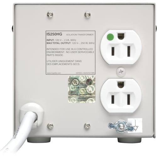Tripp Lite - Transformador de aislamiento IS250HG - 250 W - 120 V CA - 120 V CA