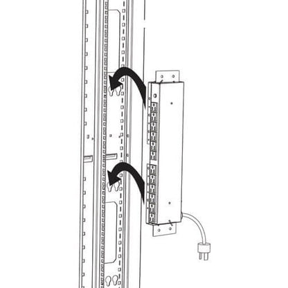 Tripp Lite by Eaton PDUSIDEBRKT Mounting Bracket for PDU - Black - Steel - 2