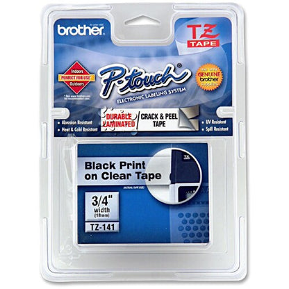 Ruban laminé à surface plane P-touch TZe - 19,05 mm (3/4 po) de largeur