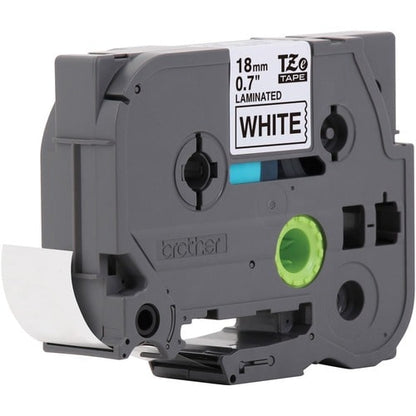 18MM BLACK ON WHITE TAPE FOR .P-TOUCH