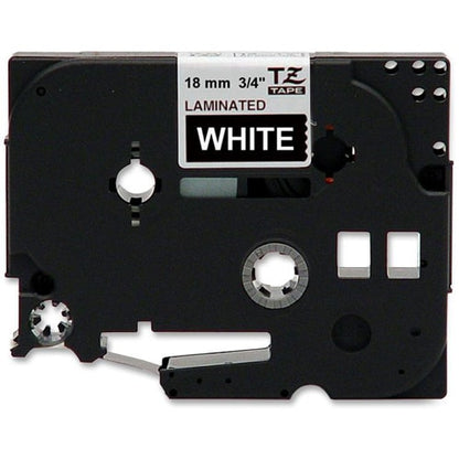 18MM WHITE ON BLACK TAPE FOR .P-TOUCH