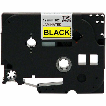 P-touch TZe Laminated Tape Cartridge - 1/2\" (12.70 mm) Width - Rectangle - Yell